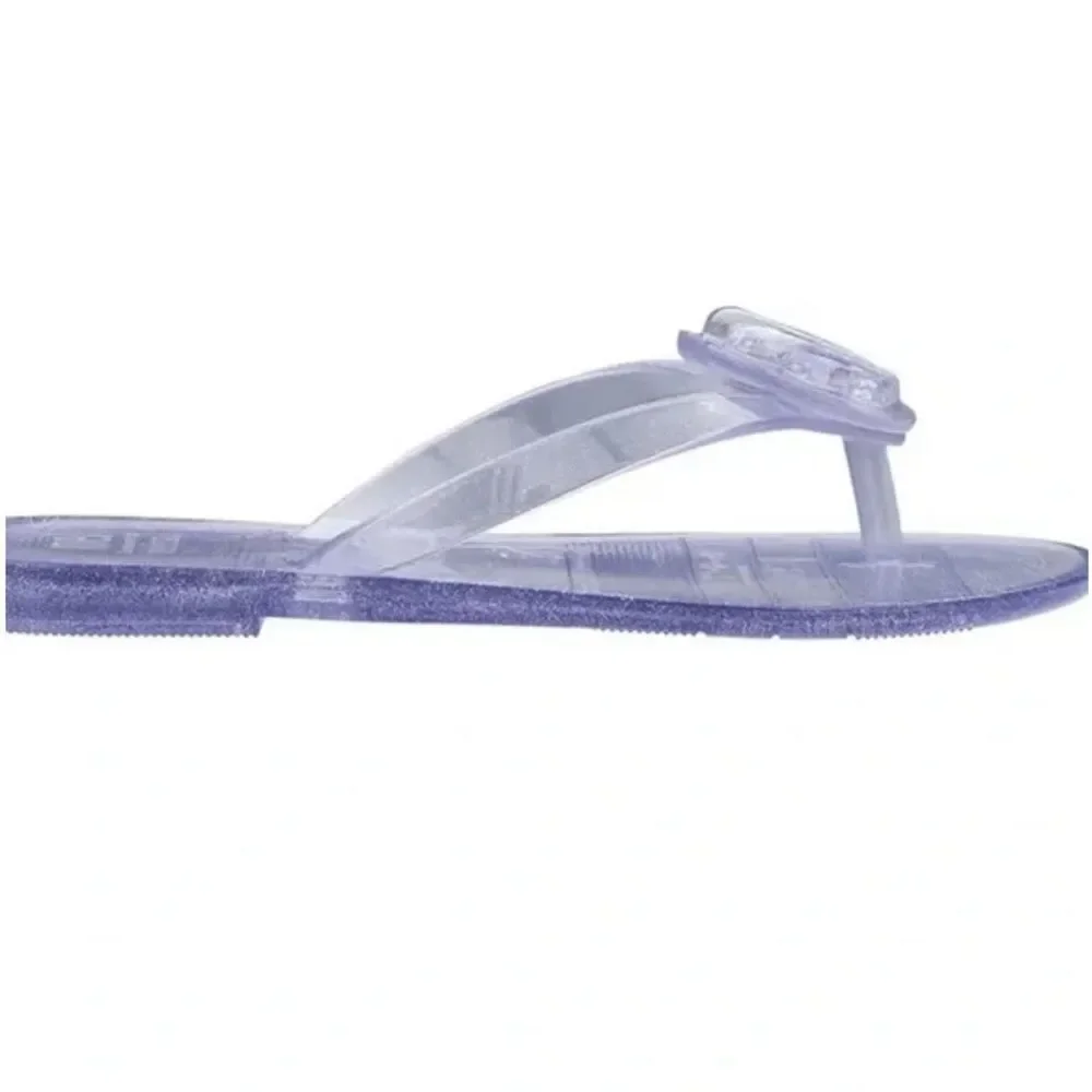 Mini Melissa Children’s Glass Glitter  Iridescent Shell Sandals Size 13